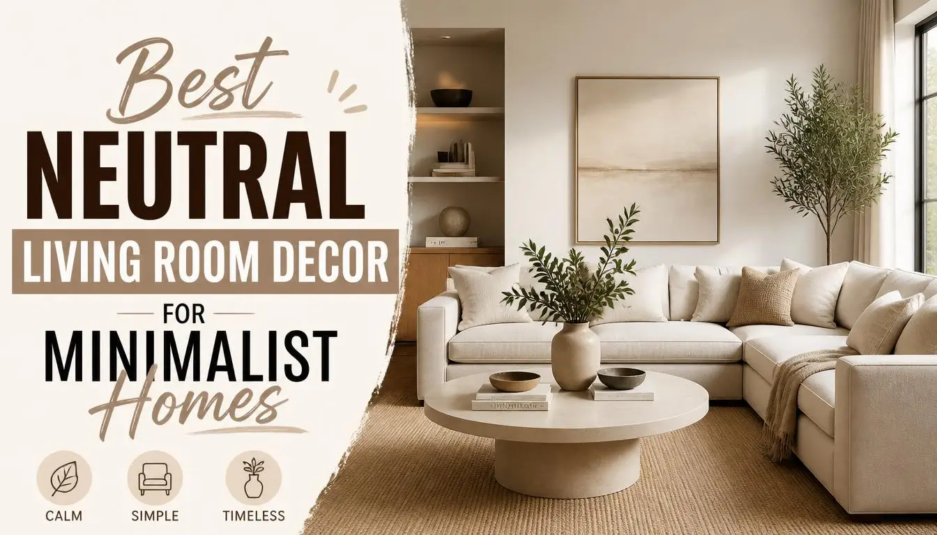 Best Neutral Living Room Decor for Minimalist Homes